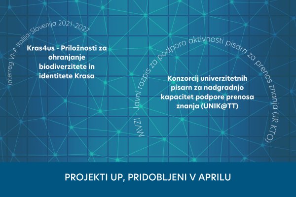 Two new projects at UP in April